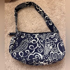 Vera Bradley Blue and White Floral Shoulder Bag